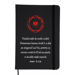 Notepad personalizat Fiindca atat de mult a iubit Dumnezeu lumea...